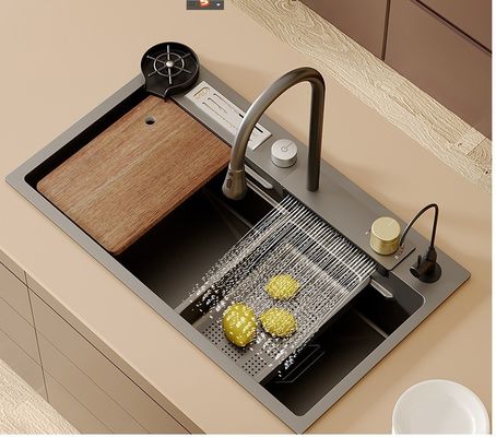 Lavabo in acciaio inossidabile personalizzabile con lavandino facile da pulire e capacità di 12 litri