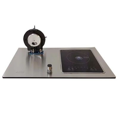 2 bruciatori di vetro temperato a gas da cucina bruciatori pieghevoli per l'installazione incorporata sul desktop