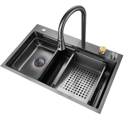 Vaschino rettangolare tutto in uno Lavello della cucina con rubinetto scarica cascata scarico della cucina