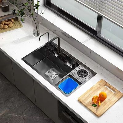 Moderno design ambientale calcestruzzo vanità lavandino per bagni hotel lavandino