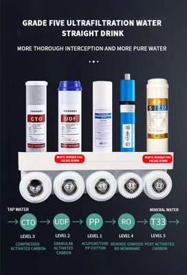 Purificatore d'acqua per osmosi inversa a 6 fasi con capacità di 75GPD e membrana RO