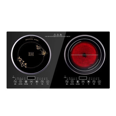 2 Potenza del bruciatore Cucina a induzione per uso domestico Nero Cucina radiante