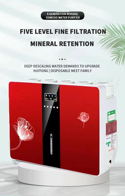 Purificatore di acqua potabile elettrico per uso domestico con 5 fasi di filtrazione e serbatoio