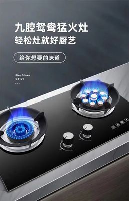 Forno a doppia accensione a nove bruciatori per cucina domestica a gas naturale e a gas liquido