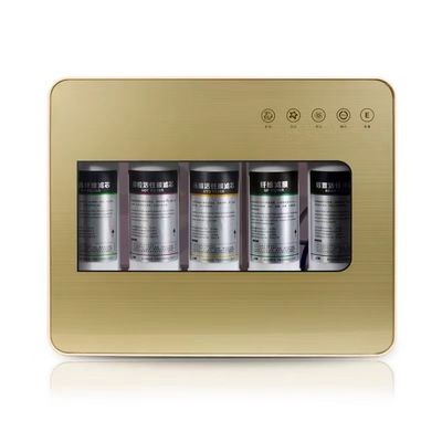 Purificatore d'acqua ad osmosi inversa a 5 fasi per uso domestico a muro con funzione di acqua calda