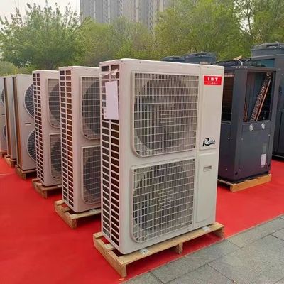 Pompa di calore a corrente continua per uso domestico da fonte di acqua all'aria con scambiatore di calore tubo-in-shell