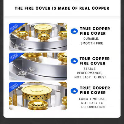 Stufa a gas ad accensione piezo automatica Tengao Con bordo metallico Tavolo superiore Puntiglia Tasto Gas naturale