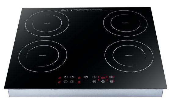 4 Bruciatore Cucina a induzione nera con estrazione DIAMOND 60 Made in Italy Design