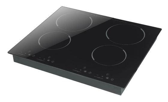 4 Bruciatore Cucina a induzione nera con estrazione DIAMOND 60 Made in Italy Design