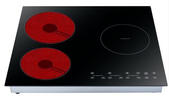 4 Bruciatore Cucina a induzione nera con estrazione DIAMOND 60 Made in Italy Design