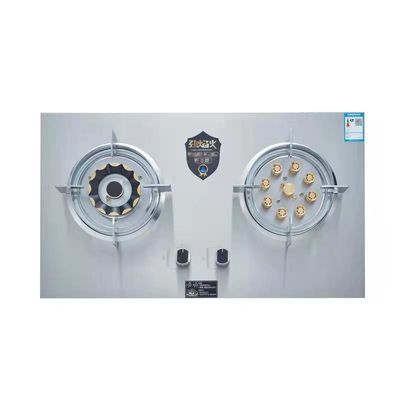 220v Flippable Gas Cooker Stufa con 2 bruciatori Desktop Incorporato Tipo Cucina Cucina