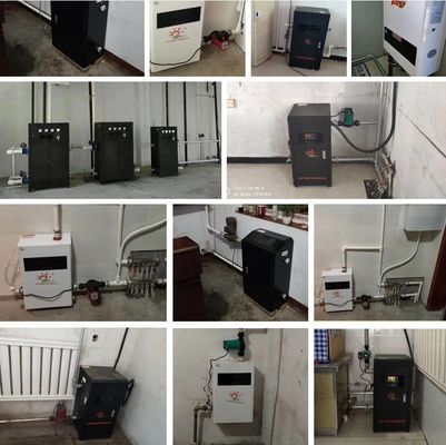 Caldaia elettrica combinata a controllo remoto per sistema di riscaldamento e acqua calda domestico