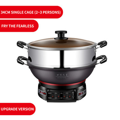 2021 Wok in acciaio inossidabile non appiccicoso e set di pentole per le esigenze di frittura profonda delle uova commerciali