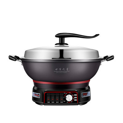 Padella elettrica all-in-one con superficie di cottura antiaderente e design resistente