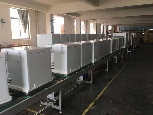 Capacità 90L 12v 220v ac dc freezer mini frigorifero per auto tirare frigorifero solare