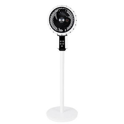 Hotel 50 Inch Bianco Nero Pedestal Ventilatore AC con batteria ricaricabile e telecomando