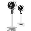 Hotel 50 Inch Bianco Nero Pedestal Ventilatore AC con batteria ricaricabile e telecomando