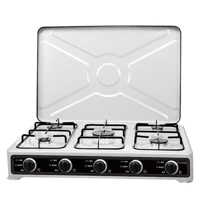 Apparecchio da cucina Stufa a gas incorporata con 5 bruciatori e custodia protettiva in vetro temperato