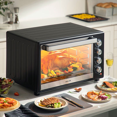 Forno elettrico con controllo del timer meccanico Forno a aria frizzante e vassoio da forno LCD