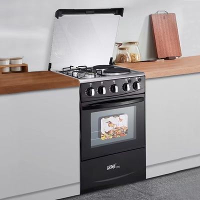 Furnotel Acciaio inossidabile 4 stufe a gas a bruciatore con forno a doppia cottura