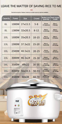 Scaldaia elettrica durevole per uso domestico 1.8L 500W 700W Rice Cooker 110V/220V Multifunzione