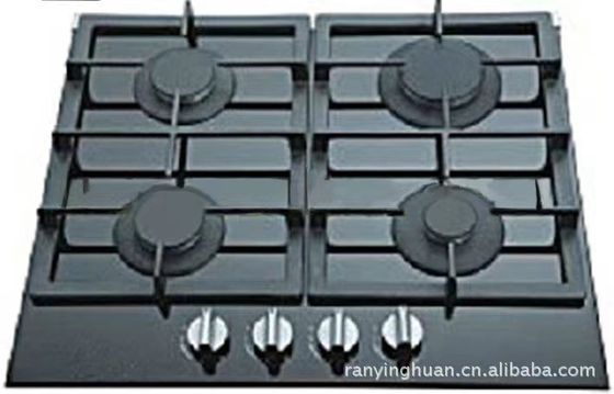Cucina a gas da 60 cm con vetro temperato e 4 bruciatori