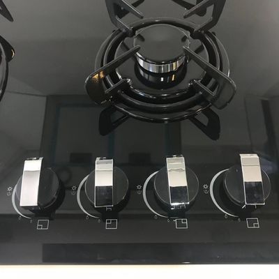 Cucina a gas da 60 cm con vetro temperato e 4 bruciatori
