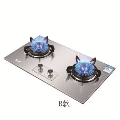 Moderno design 2 stufa a gas a bruciatore con accensione elettronica e cucina in vetro temperato