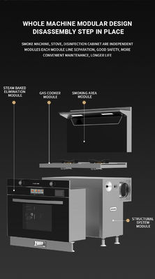 50000 volte accensione basso rumore vapore stufa da cucina a gas arrosto con forno