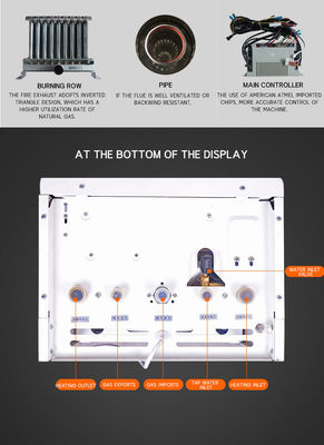 Caldaia a gas combinata per riscaldamento e acqua calda per usi domestici da 60-80 metri quadrati