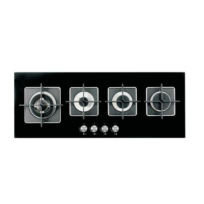 Cucina a gas in acciaio inossidabile a accensione automatica 4 bruciatore per stufa integrata in cucina