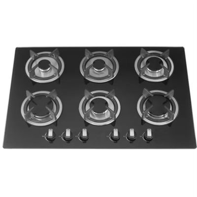 Radiant Coil Burner Electric Cooktop 6 Burner Glass Gas Hob per la cucina