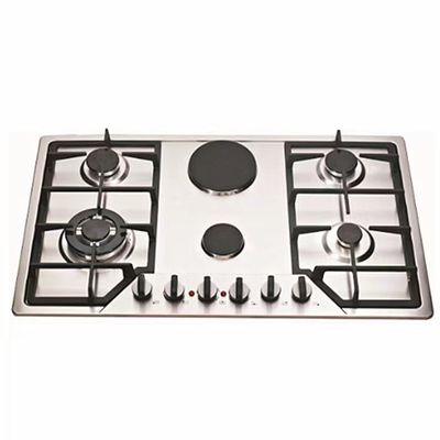 Radiant Coil Burner Electric Cooktop 6 Burner Glass Gas Hob per la cucina