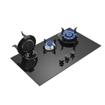 Cucina a gas Wok a fiamma blu per accensione elettronica 220v domestica e commerciale