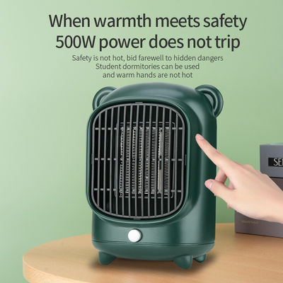 500W PTC Ceramica Ventilatore elettrico portatile Smart Personal Mini Retro Space Heater Con CE