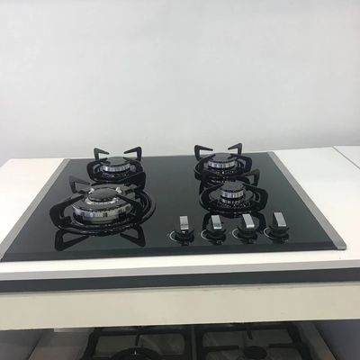 Forno a gas con 2 bruciatori e manopola metallica in acciaio inossidabile