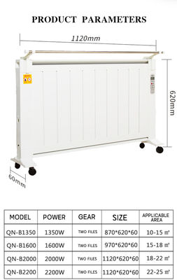 Riscaldamento interno Riscaldatore elettrico a infrarossi con controllo Wifi e risparmio energetico