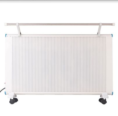 Pannello di riscaldamento ad infrarossi di cristallo bianco a carbonio montato a muro con funzione impermeabile