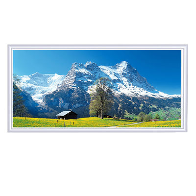 Riscaldatore domestico bianco con termostato WIFI e pannello di riscaldamento a infrarossi in alluminio