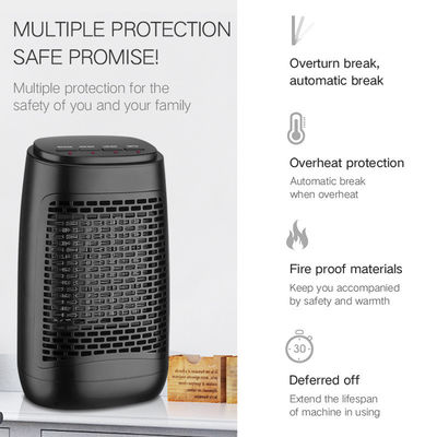 Ventilatore di riscaldamento portatile per desktop europeo, americano e giapponese con elemento di riscaldamento PTC