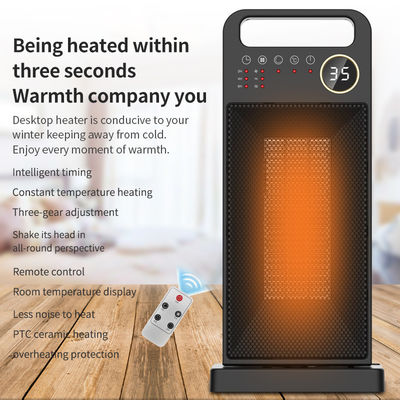 Ventilatore ceramico PTC portatile con telecomando e installazione