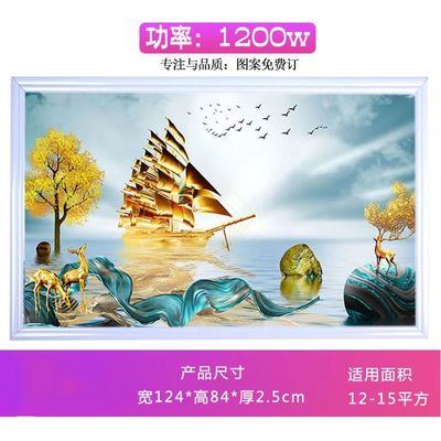 Riscaldatore a convezione a infrarossi montato a muro interno 1200W con cristallo di carbonio e fibra di carbonio