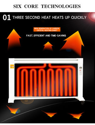 Scaldacamere elettrico per la casa intelligente con 1350W di Graphene Mica Plate Heating 1350W
