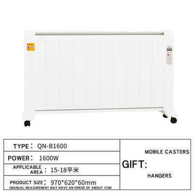 Display LCD elettrico Wifi App Radiatore da bagno a parete riscaldatore a convezione 1600W 220V