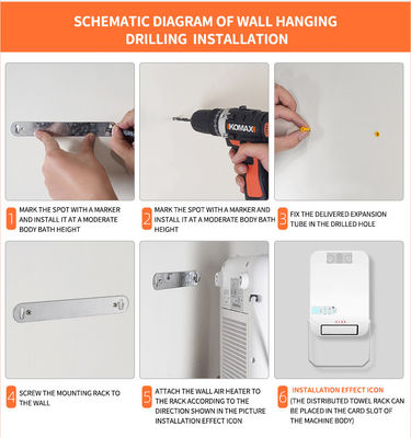 Garage Wifi App 1200W Graphene Mica Plate Heating Infrared Radiant Smart Home Convector Riscaldatore elettrico