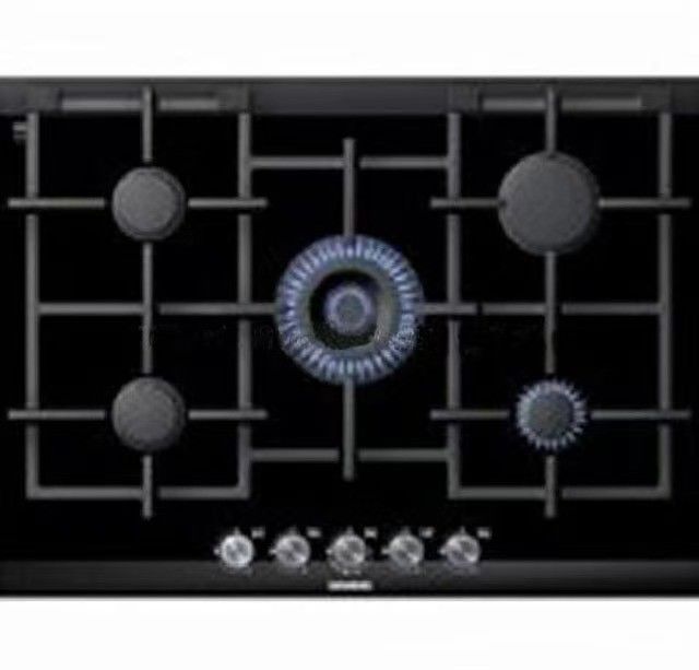 Superficie di vetro temperato Cucina elettrica tipo radiante a bobina bruciatore 5 bruciatori stufa a gas