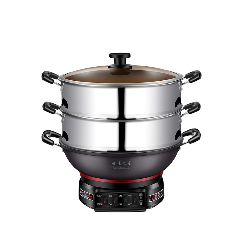 Controllo della temperatura intelligente Padella di frigo in acciaio inossidabile non appiccicoso per la cottura 2021