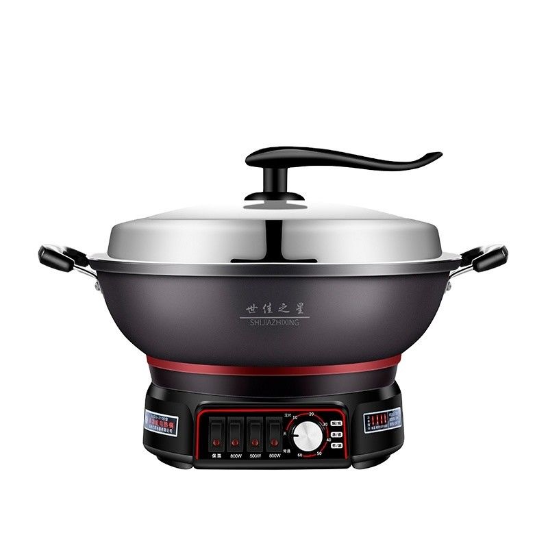Panna da cucina multifunzione nera senza attacco elettrica per una cucina comoda