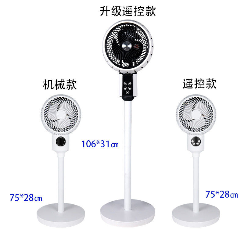 Ventilatore solare ricaricabile portatile con alimentazione elettrica e tre velocità del vento
