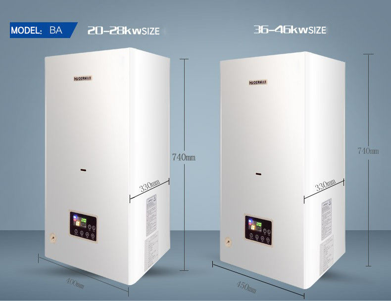 Stampa a schermo di seta Caldaia a gas a parete da 24000 W per un'efficienza di riscaldamento di prima classe